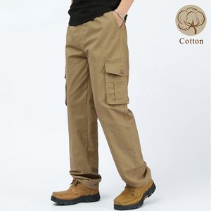 Men's Pants Men Cargo Pants Cotton Casual Pants Men Military Tactics Trousers Plus Size Clothing Multi-Pockets Work Pants 230320