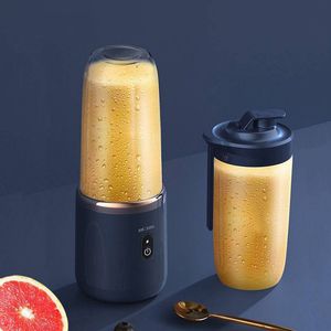 Fruit Vegetable Tools 6 Blade Portable Juicer Cup 400ML USB Smoothie Blender Wireless Mini Charging Squeezer Food Mixer Ice Crusher 230320