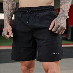 Shorts masculinos 2023 New Men Gyms Fitness shorts soltos bodybuilding joggers Summer Summer seco rápido calça curta masculina Marca de praia machos calças de moletom W0320