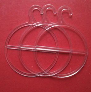 Plastic Scarf Hanger Circle Rack Holders Round Single Ring with Hook Display Loop for Cape Wraps Shawls Towels Tie