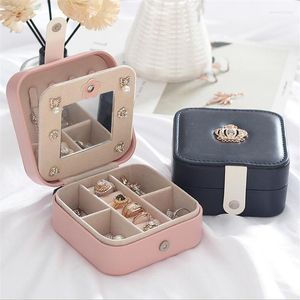 Jewelry Pouches Powerful Magnetic Button Ring Earrings Organizer Ear Studs Display Stand Holder Rack Showcase Plate Fashion Box