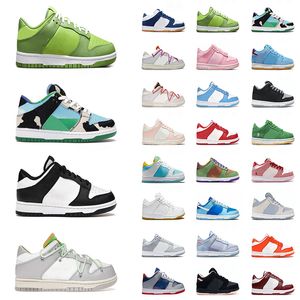 free shipping shoes with box kids shoes men women designer outdoor shoe panda toddler sneakers strange love unc pink boys girl infant youth children trainers dghate