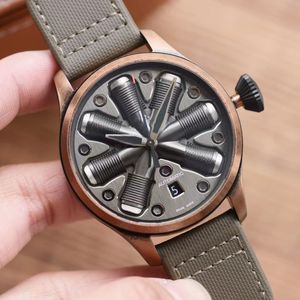 Dafei Watch Herrenuhr High Tech Enhancement 361 Präzisionsstahl-Mechanisches Uhrwerk Voller Stereoskopischer Technologie Warm Fit Neue Boutique-Luxusuhr