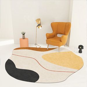 Carpet Nordic Irregular Round Rug Living Room Decoration Sofa Coffee Table Rugs for Bedroom Decor Rocking Chair Computer 230320