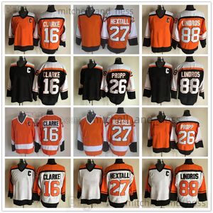 16 Bobby Clarke All-Star Movie Vintage Hockey Jersey Retro CCM Bordado 88 Eric Lindros 26 Brian Propp 27 Ron Hextall Jerseys