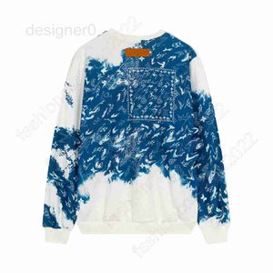 Herren Hoodies Sweatshirts Designer Männer Monogramme Bandana Rundhalsausschnitt Herbst Harajuku Warmer Pullover Damen Anime Monddruck Lässiges weibliches Sweatshirt Lila Lang