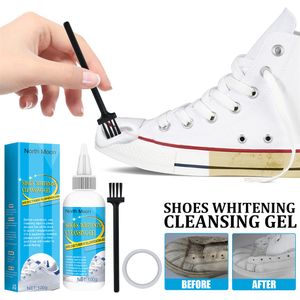 New 30 100ml White Shoes Cleaning Gel Clean Shoe Stain Whitening Cleansing Polish Foam Deoxidizer Gel For Sneaker Remove Yellow Edge