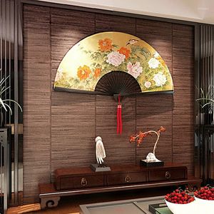 Papéis de parede chineses retrô de madeira de madeira imitação de palha de palha restaurante sala de estar quarto tatami pvc decoração de decoração de decoração de parede