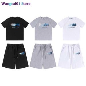 WANGCAI01 HERS T-SHIRTS 23SS TUTLE BRIDIERY TRAPSTAR T SHIRT Män kvinnor Storlek 100% Cotton Trapstar Top Tees Sports Sty Summer Mon Compt 0320H23 0320H23