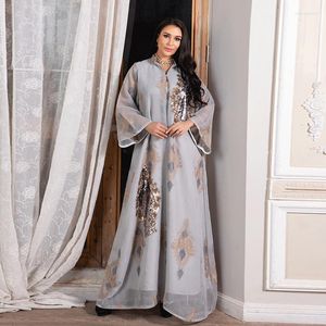 민족 의류 장식 조각 자수 Abaya 두바이 이슬람 드레스 여성 Caftan Marocain 가운 우아한 레이디 이슬람 Jelaba Femme Musulmane