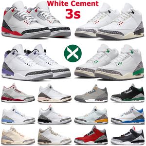 3 men basketball shoes 3s sneakers White Cement Reimagined Fire Red Cardinal Dark Iris Pine Green UNC Rust Pink Cool Grey Muslin mens women outdoor sports trainers