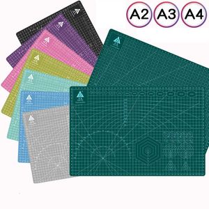 Tappetino da taglio A2 A3 A4 A5 Bordo in PVC Durevole autoguarigione Fai da te Cucito Studente Carta artistica Incisione Taglio Pad Strumento artigianale in pelle 230320