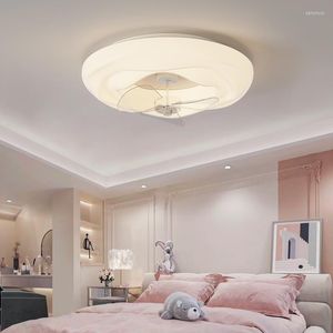Chandeliers Acrylic LED Ceiling Fans With Lights For Living Room Dining Bedroom Office Use Modern Fan Lamp Baby Kids