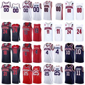 Arizona Wildcats 32 Sean Elliot Jersey College Basketball 10 Mike Bibby 20 Damon Stoudamire 22 Jason Gardner 25 Steve Kerr 31 Jason Terry University Stitched NCAA