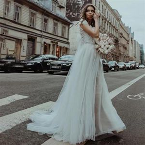 New Wedding Dress V-neck Lace Long Dress FN10889