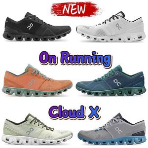 NOWOŚĆ On Running Cloud X Casual Shoes Federer Designer Męs Sneakers trening i krzyżowy but popiół czarny stop Grey Aloe Blue Blue Men Men Women Sports Train