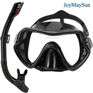 Diving Masks JoyMaySun Professional Snorkel Diving Mask and Snorkels Goggles Glasses Diving Swimming Easy Breath Tube Set Snorkel Mask 230320