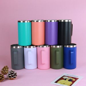 24oz Coffee mug with handle Stainless Steel Powder Coated Travel Tumbler Cup Vacuum Insulated Camping Mug with Lid