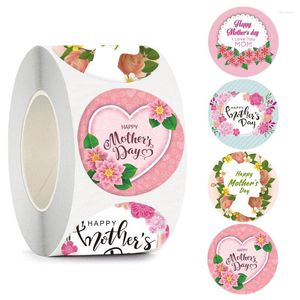 Gift Wrap Happy Mother's Day Stickers Labels Tag Business Package Decorations Supplies Scrapbook Stationery 1inch 100 300 500 Pcs