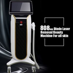 Epilação de gelo Cabelo definitivo Remoção permanente Diodo Laser 808nm Máquina