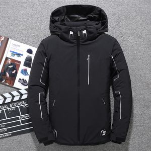 Men's Down Mens Winter Parkas Jacket Men 90%White Duck Coat Hooded Snow Waterproof Windproof Thick Warm Jackets Overcoat