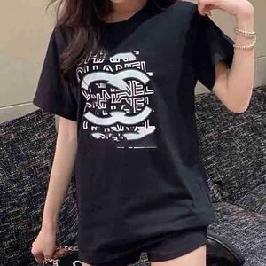 Channel Women t Shirt Hoodie Shorts Short Sleeve Casual Sports Couple Relaxed Korean Version Ins Fashion Small8