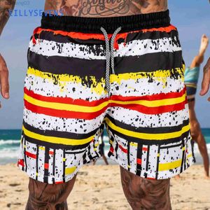 Shorts masculinos nadar masculino Trunks Swimwear shorts Surf Surf Dry Dry Prind Short Male com forro de malha Swim Swim