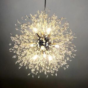 Chandeliers Modern Chandelier Crystal LED G9 Dandelion Lighting Pendant Lamp For Dining Room Living Hanglamp Luminiare Kitchen Fixture