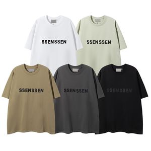 Мужские рубашки роскошные дизайнер Tshirts Женская мужская одежда стиль стиль мода негабаритная футболка с писем с припечатками хлопок с коротким рукава