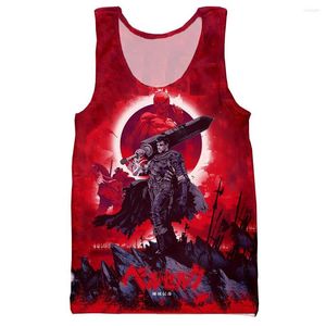 Mens Tank Tops Berserk Vest Men/Women Fashion Cool 3D Printed Summer Casual Harajuku Style Streetwear Drop