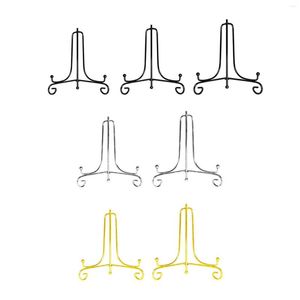 Haczyki żelazny wyświetlacz stojak na sztaluga talerz maluje książki talerzy dzieła sztuki składane sztuki pokazujące POS dla żywych romm dom