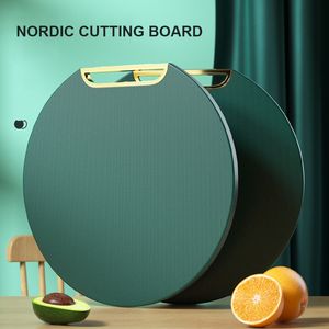 Huggblock Pe mögel Proof Charcuterie Board Food Cutting Mat Multi-Funktion Kök Stor köttfrukt Vegetabiliska 230320