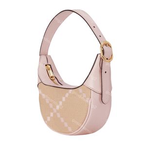 2023 bolsa de ombro de luxo feminina bolsas de grife bolsa de meia-lua nas axilas bolsa crossbody moda paris bolsa pequena baguete zip bolsa vagabundo padrão de bordado de letra grande