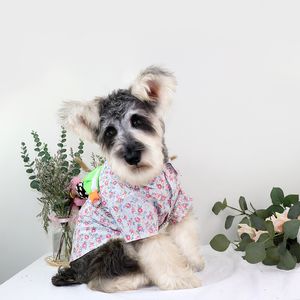 Dog Apparel Supplies Cat Roupos de cachorro Pet Cachor Pequeno e médio Teddy/Pomeranian Schnauzer Shirt