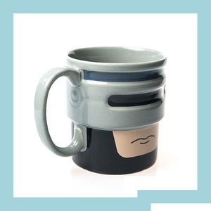 Tassen Robocup Becher Robocop Stil Kaffee Teetasse Geschenke Gadgets T200506 Drop Lieferung Hausgarten Küche Esszimmer Bar Trinkgeschirr Dhy0G Dhbdu