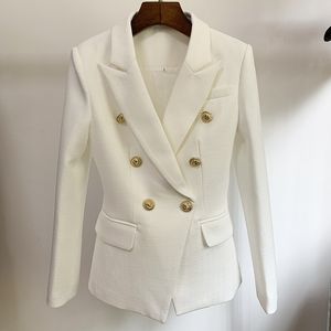 Kadın Suit Blazers Pamuk Keten Blazer Blazer Kadın Ceketleri Ceket Mavi Siyah Beyaz Nane Yeşil Çifte İş Kadınları Blazers Yüksek Kalite 230320