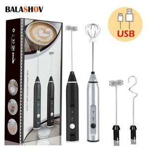 Other Kitchen Tools Electric Milk Frothers Handheld Wireless Blender USB Mini Coffee Maker Whisk Mixer Cappuccino Cream Egg Beater Food 230320
