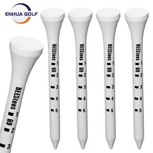 Golf Tees Golf Tees 70mm Wood 100 PCS Professional White Wooden Striped Digital Scale Golf Tees 83mm White Golf Wood Tee Golf Accesories 230317
