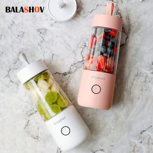 Narzędzia do warzyw owocowych USB Elektryczna sokowirówka 350 ml bezprzewodowa maszyna do blendera smoothie Mini mikser kubek soków 230320