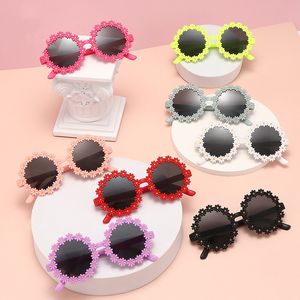 Детские солнцезащитные очки Дизайнер Daisy Flower Sun Glasses Девушки милые анти-UP Стачаны для летних модных очков для мод