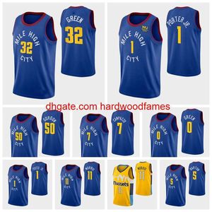 MÄNNER Statement Nah'Shon Hyland Jeff Green Aaron Gordon Facundo Campazzo PJ Dozier Will Barton Monte Morris Blue 2021 Basketball Jersey Swingman