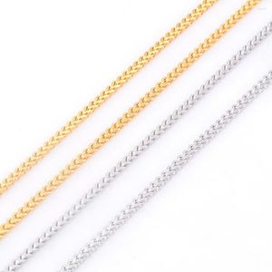 Цепочки для женщин и мужчин ожерелье 316L из нержавеющей стали цепь для высококачественного цвета/золотого цвета подарок