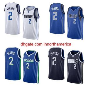 Baskettröjor Kyrie Irving 2022-23 Säsong Blue City Versions Men Women Youth Jersey