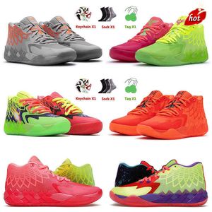 2023 LaMelo 1 Ball 1s MB.01 Mens Basketball Shoes Queen City Galaxy All Blue Buzz Rock Ridge Red Beige Black Blast for Men Authentic Sneakers