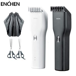 Aparador de cabelo Enchen Boost Hair Trimmer For Men Kidsless sem fio USB Máquina de cortador de cortador de cabelo elétrico com pente ajustável 230317