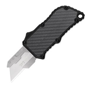 2023 NY Model Utility Knife Box Cutter, Pocket Knife, Byt blad Razor Knife, Black Color Aluminium Alloy Shell, 5 Extra Blades