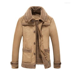 Jaquetas masculinas jaqueta de outono de inverno casacats fux couro de pele 2023 colar de gola virada