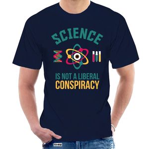 Mäns T -skjortor Science Shirt Liberal Conspiracy Chemistry Physics Scientology Politik Politisk Geek 8572Z 374