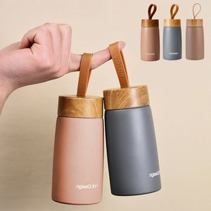 Water Bottles 280ML Mini Vacuum Flask Thermos Portable 304 Stainless Steel Insulated Water Bottle Travel Cups Small Coffee Mugs Birthday Gift 230320