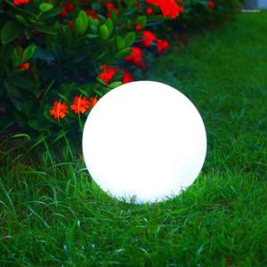 Bunte LED-Gartenleuchten für den Außenbereich, leuchtende Kugellichter mit ferngesteuerter Terrasse, Landschaft, Weg, beleuchtetem Tisch, Rasenlampen, Pool